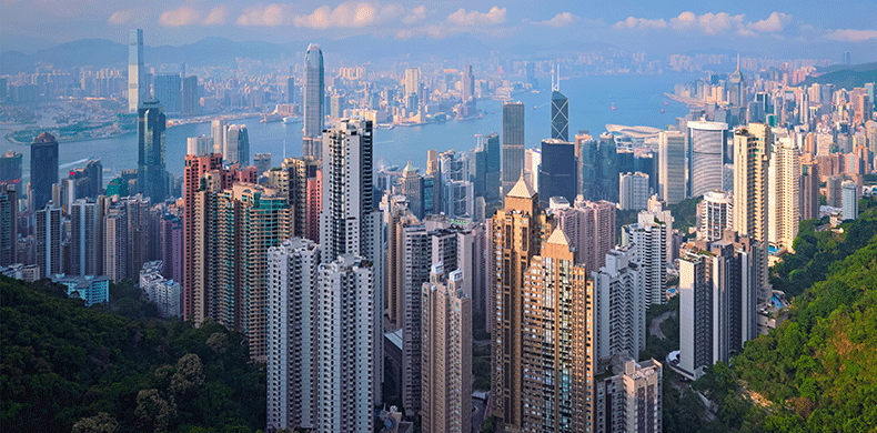 Panoramic view of large city