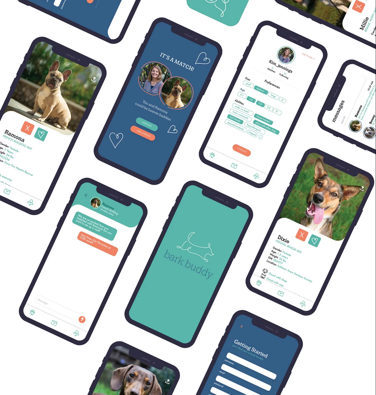 Bark Buddy App Screens