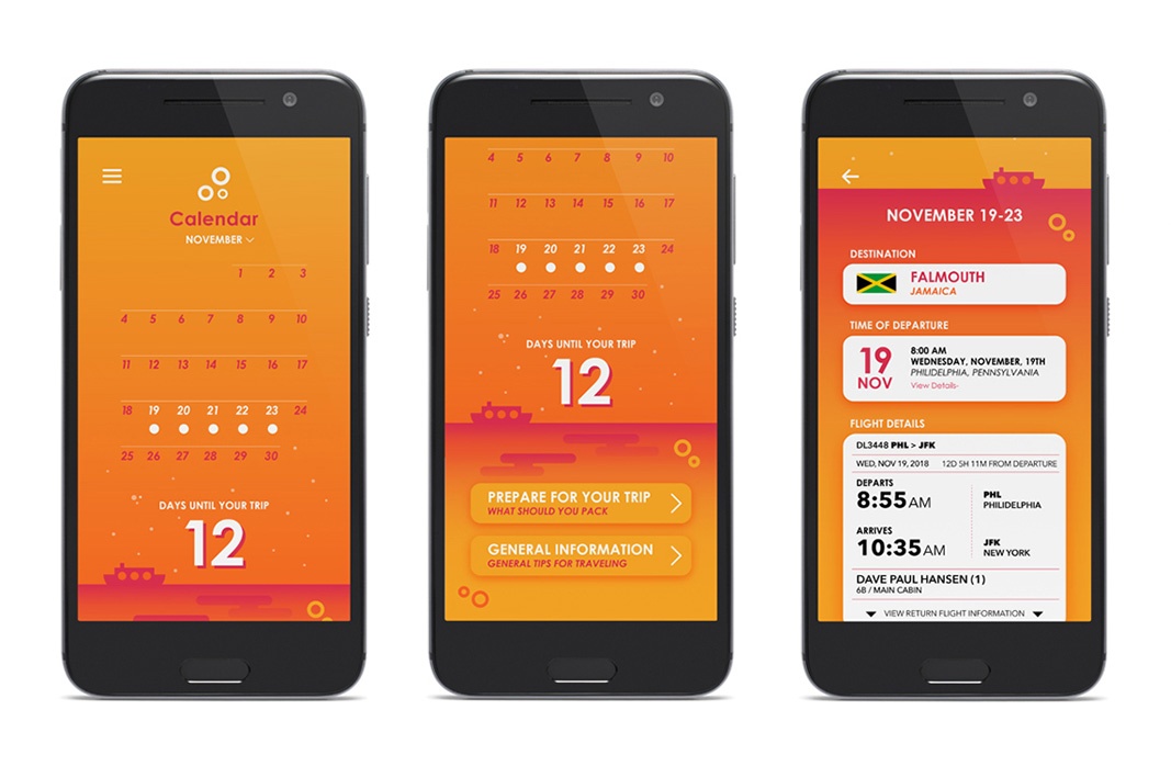 Cruise Europe App Interface