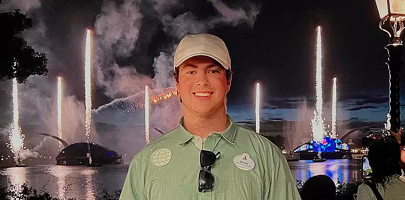 Image for news story: If the World is a Show, This Student Wants to Light It