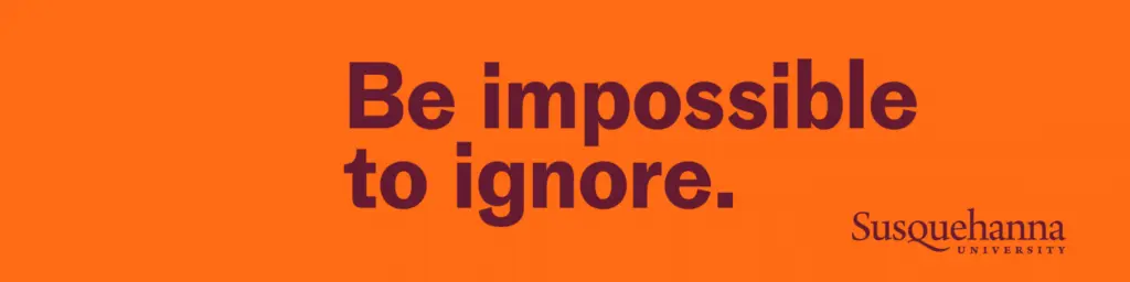 Orange banner with the bold text, 