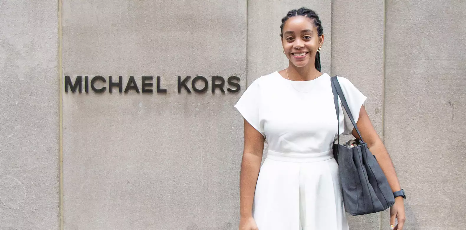 Image for news story: At Michael Kors, 体育买球官网 intern pairs high fashion with philanthropy