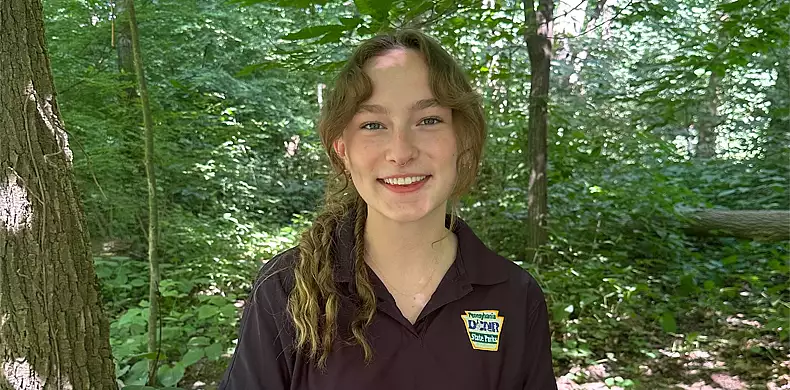 Image for news story: Environmental studies major turns childhood love for state parks into a career path