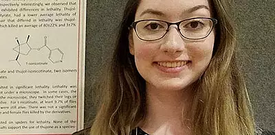 Image for news story: Scholarship Gives Biochemistry Major Experience with Cancer Research