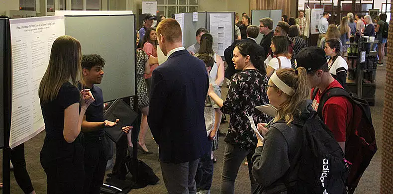 Image for news story: Seniors Present Research, Art at Senior Scholars Day
