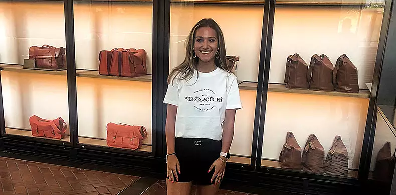 Image for news story: Senior Lives Her Dream at Coach