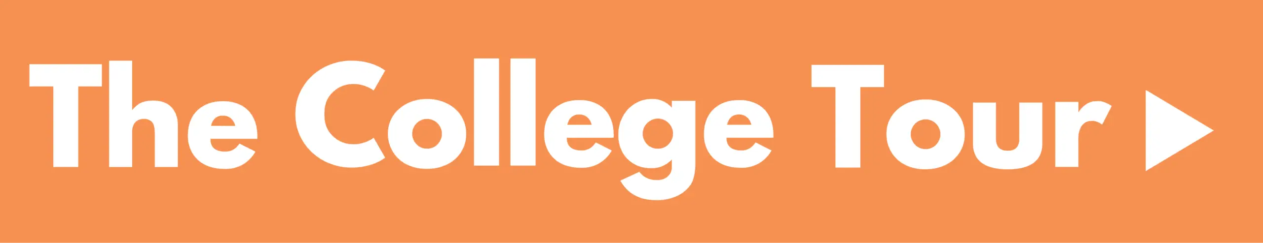 Orange rectangular banner with the white text 